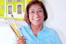 A artista plástica paraibana Marcele Gouveia é natural da zona rural do município de São João do Cariri, interior do Estado
