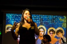 A atriz, produtora e coordenadora de Teatro da Funesc, Suzy Lopes, ministra  a oficina Palavra e Cena até a próxima sexta-feira, na cidade do Conde