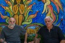 O poeta Juca Pontes e o artista plástico Flávio Tavares são os autores da obra intitulada ‘Mar do Olhar’ 