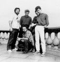 Da esquerda para direita: Bi Ribeiro, José Fortes (empresário da banda), Herbert Vianna, João Barone e Maurício Valladares
