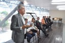 O presidente da FBB, Asclepius Ramatiz, o governador Ricardo Coutinho e a superintendente do BB, Maristela Salles, participaram do evento