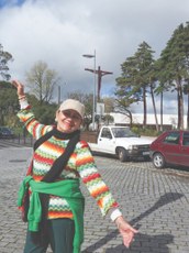 Verônica de Fátima Grigório, 70 anos, diz que é uma pessoa otimista e gosta de levar alegria por onde passa