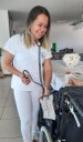 Rejane Félix trabalha como cuidadora de idosos há quatro anos