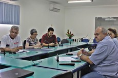 Participaram da reunião representantes da SES, Funasa e Ministério da Saúde