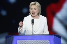 Candidata foi oficialmente nomeada como nome do Partido Democrata na disputa à Presidência dos Estados Unidos