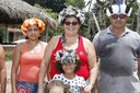Cal (centro) se destaca como a segunda mulher a ser eleita cacique na Paraíba