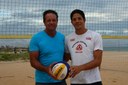 O atleta Álvaro Filho confessou que a perseverança no vôlei de praia veio por conta do apoio do pai