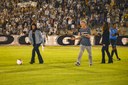 Ricardo e Lígia deram o pontapé inicial na partida entre Campinense e Treze