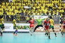 No Mundial da Dinamarca, as meninas do handebol brasileiro tiveram uma primeira fase arrasadora, mas caíram nas oitavas de final