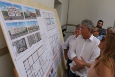 Ricardo Coutinho conheceu os detallhes do projeto da Escola, que terá capacidade para cerca de 700 estudantes 
