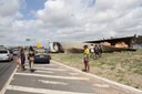 O acidente ocorreu por volta das 9h