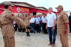 O governador Ricardo Coutinho fez a entrega da 4ª CIBM, que vai atuar em 20 municípios da região, atendendo cerca de 157 mil habitantes