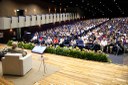 O Teatro Paulo Pontes ficou lotado para assistir a palestra debate a atual crise e os desdobramentos do momento crítico vivido pelo Brasil
