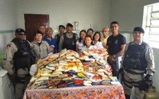 Campanha “Boas Festas Solidárias”, promovida pela Polícia Militar, arrecadou 21 toneladas de alimentos em todo Estado