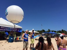 Cerca de duas mil pessoas participaram das atividades na praia da Penha
