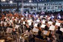Concerto foi apresentado na Praça do Povo do Espaço Cultural, reunindo cerca de 170 alunos oriundos dos 15 polos do Prima 