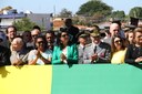 Palanque com autoridades civis e militares