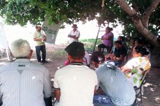 Com os quintais produtivos, a captação e uso racional da água é possível o desenvolvimento sustentável da propriedade familiar