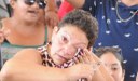 Momento de emoção da convidada para a solenidade em CG