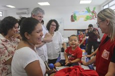 Os profissionais da saúde destacam que o sorriso das crianças traz a sensação de dever cumprido no trabalho desenvolvido na Caravana 