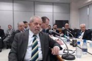 O ex-presidente Luiz Inácio Lula da Silva presta depoimento ao juiz Sérgio Moro