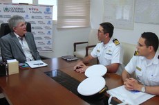 Durante a visita foram discutidos a atuação da Capitania dos Portos no Estado e o desempenho da Marinha do Brasil