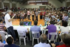 A terceira audiência deste ciclo contou com a participação de 1.720 pessoas, no ginásio da Escola Técnica Estadual, e reuniu representantes dos 15 municípios que compõem a região