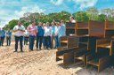 O governador e o prefeito ouviram explicações técnicas sobre como a obra será construída e os objetivos de mobilidade