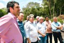 O governador e o prefeito ouviram explicações técnicas sobre como a obra será construída e os objetivos de mobilidade