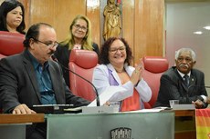 “A defesa do Estado Democrático de Direito me trouxe aqui”, disse Sandra em seu retorno à CMJP