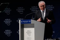 O presidente Michel Temer participou da abertura do Fórum Econômico Mundial para a América Latina, que ocorreu em São Paulo 