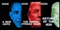Viralizou: ‘meme’ compara os títulos da trilogia original da saga ‘Guerra nas Estrelas’ com os presidentes Obama, Trump e Biden