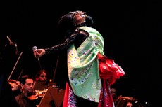 Cantora islandesa trouxe ‘Björk Orchestral’ e o seu ‘disruptivo’ figurino para SP