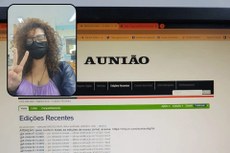 Exemplo de post do aplicativo BeReal, rede social que preza pela autenticidade