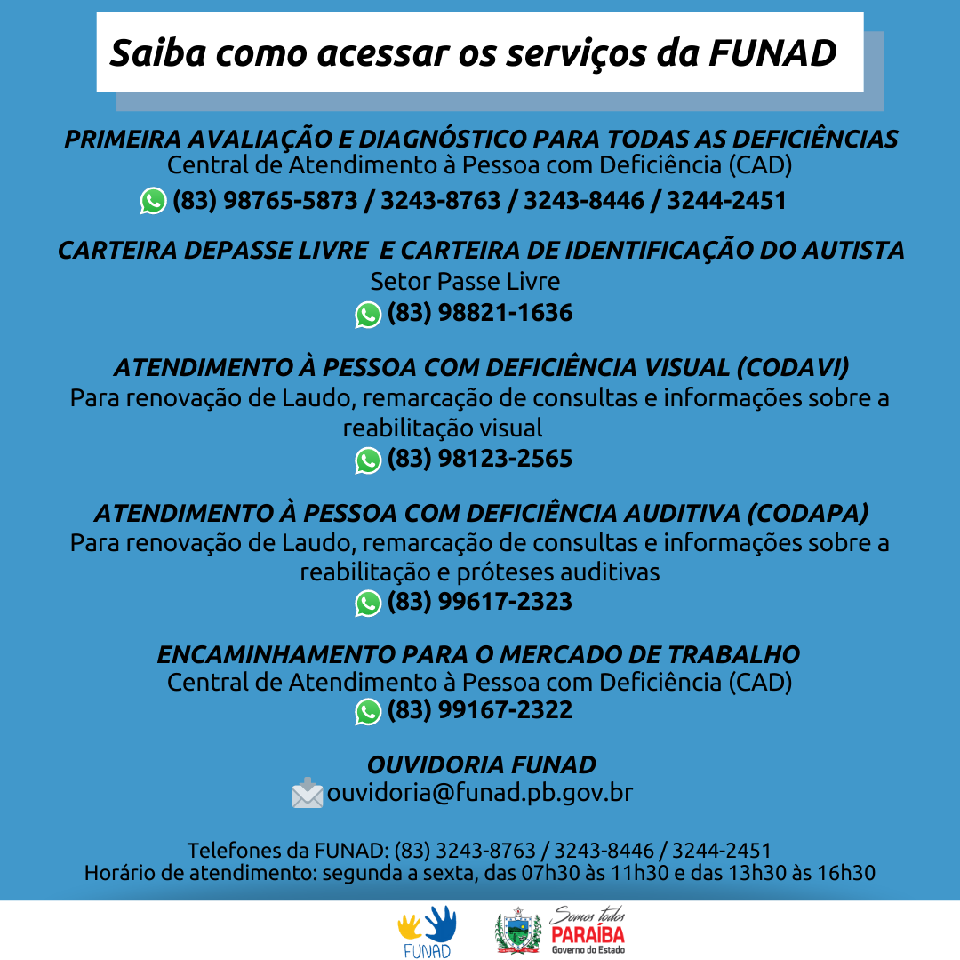 Telefones FUNAD