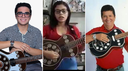 Repentistas Guilherme Nobre, Fabiane Ribeiro e Raimundo Caetano