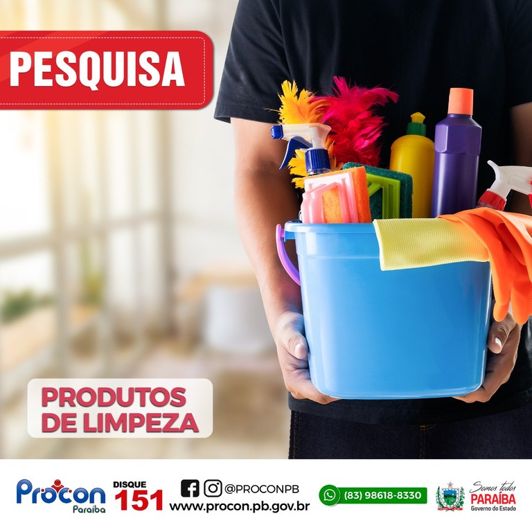 Para deixar sua casa limpa e cheirosa com economia, confira pesquisa de itens de material de limpeza que o PROCON-PB realizou para você