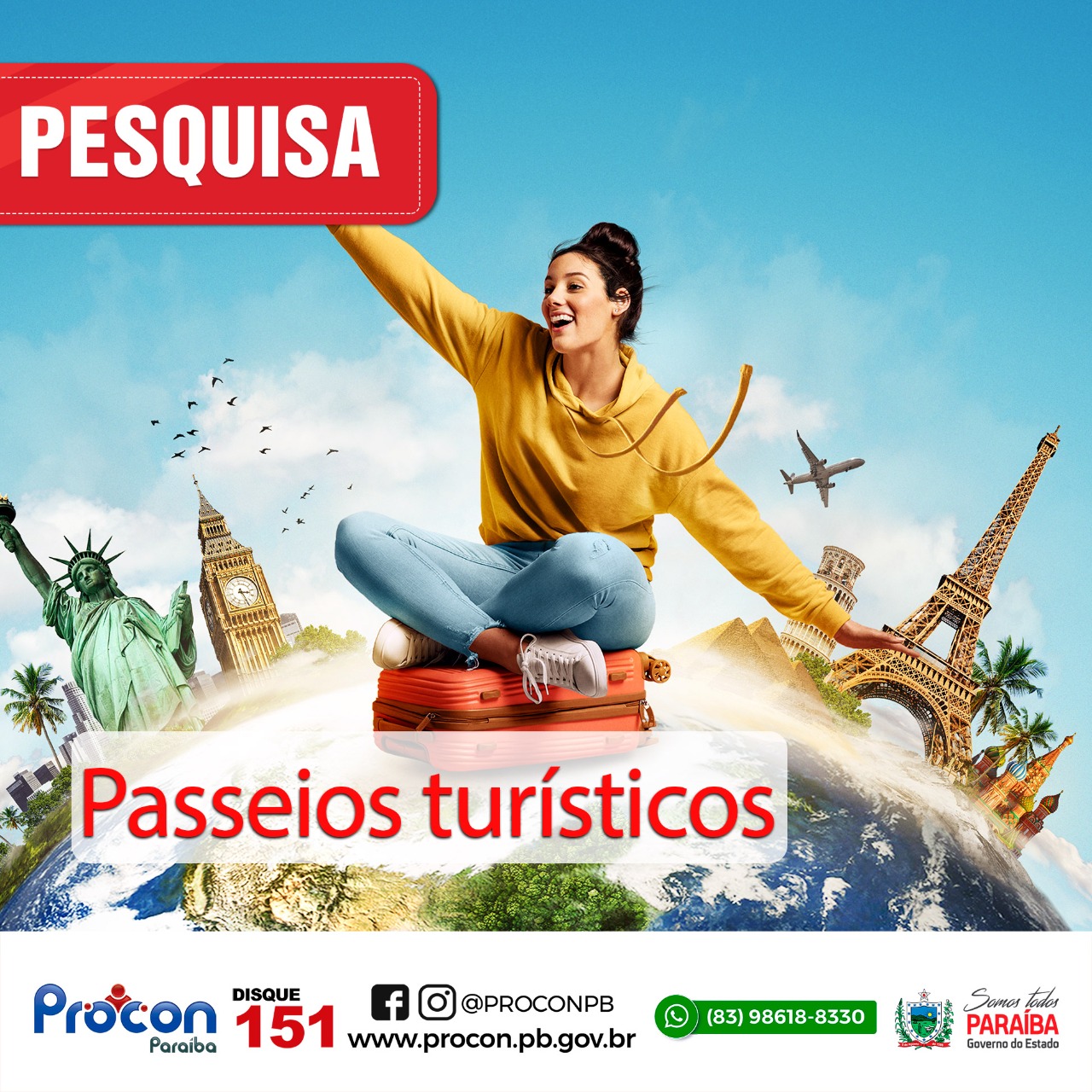 Para você que está de férias em Joao Pessoa e quer aproveitar as belezas do nosso litoral, PROCON-PB oferece pesquisa de preços dos passeios turísticos