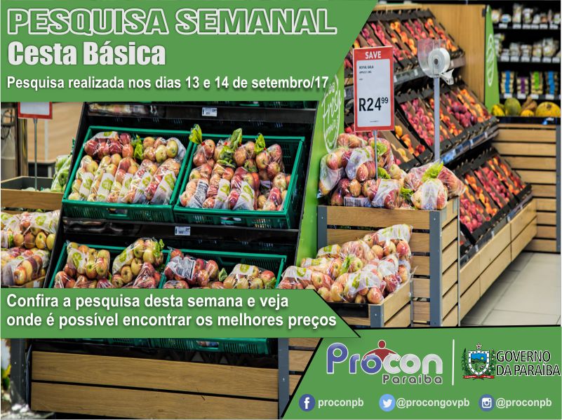 Preço de alimentos básicos variam até 234,90% em supermercados de João Pessoa