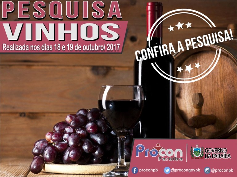 Preços de vinhos variam até 108,76% em João Pessoa