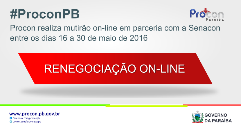 Procon PB Mutirão on-line