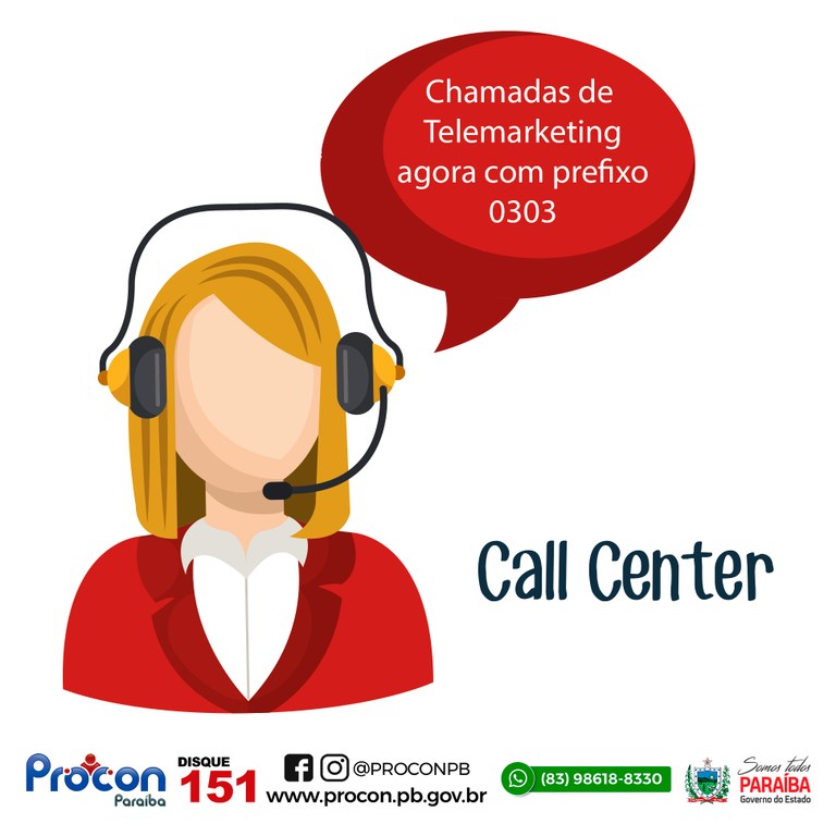 Procon-PB informa sobre o Ato nº 10.413 que objetiva a padronização e a identificação das chamadas de telemarketing ativo