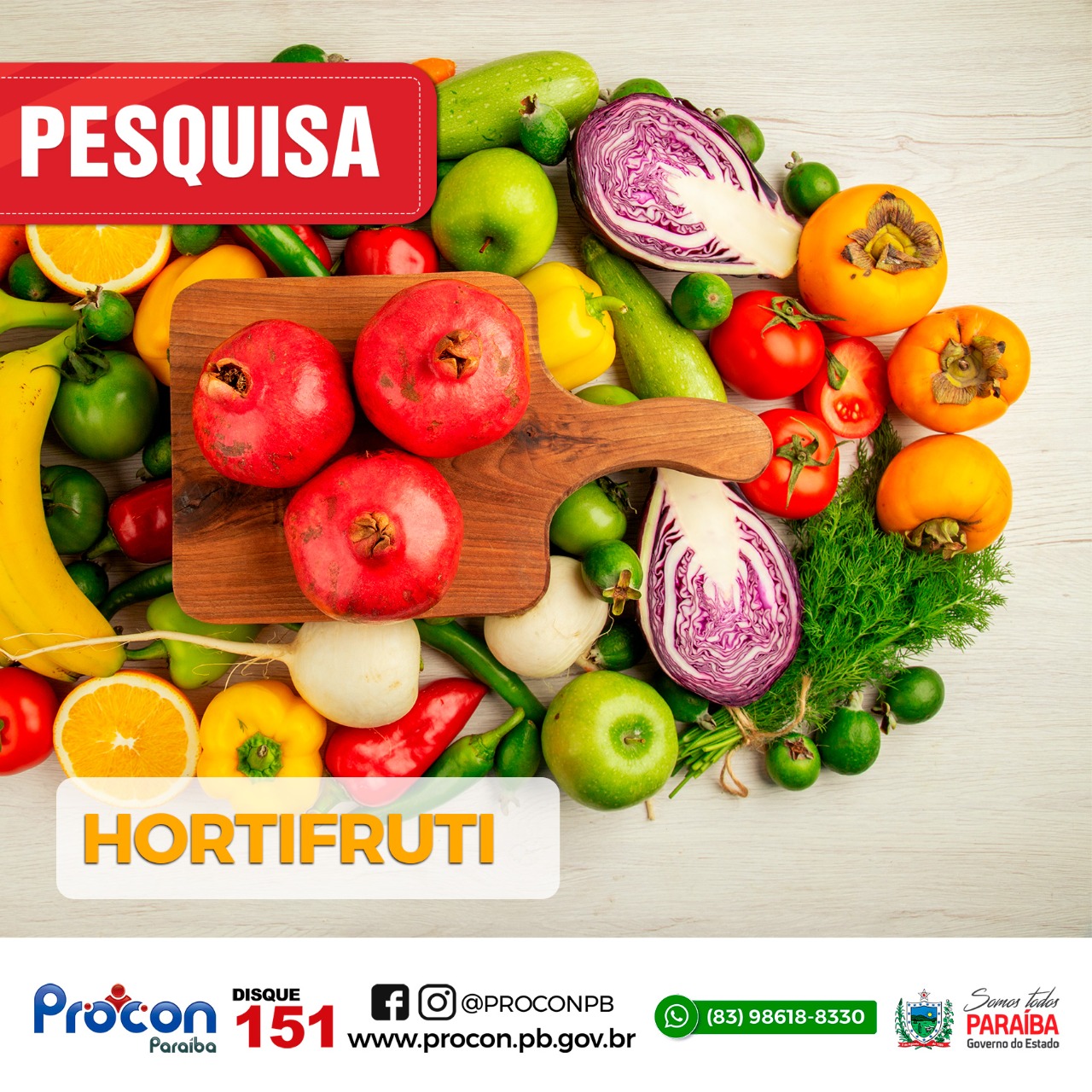 Procon-PB realiza pesquisa de hortifruti e constata variação de 267,56% no quilo da cebola roxa em João Pessoa-PB