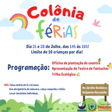 Sudema anuncia nova edição da colônia de férias
