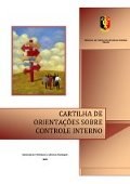 CARTILHA DE ORIENTAÇÕES SOBRE O CONTROLE INTERNO ANO: 2009 CARTILHA DE ORIENTAÇÕES SOBRE O CONTROLE INTERNO ANO: 2009